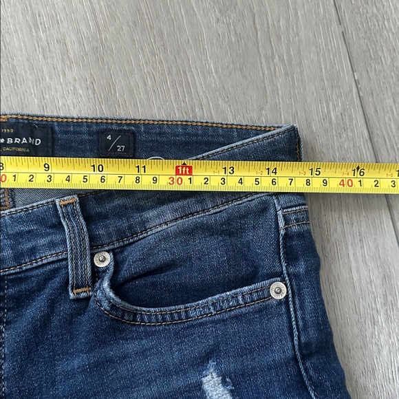 Lucky Brand Ava Crop Distressed Blue Jeans size 4 - Picture 4 of 11